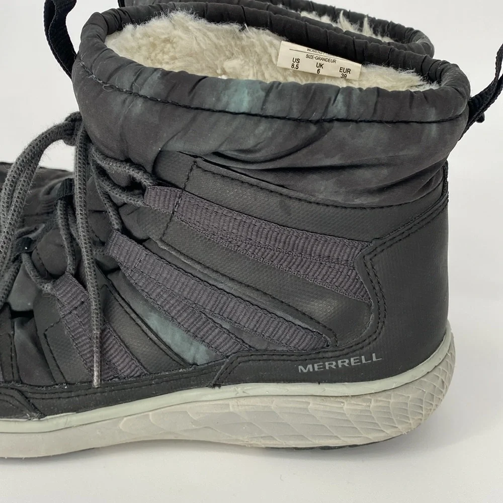 MERRELL Pechora Turbulance Select Grip Faux Fur Sherpa Lined Boots Size 8.5‎